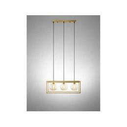 LAMPADARIO ANTEA S/3 ORO/AMBRA