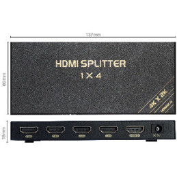 SPLITTER HDMI 1 INGRESSO 4...
