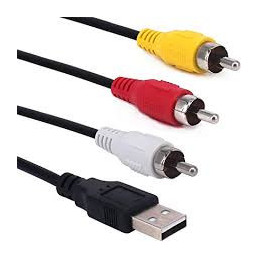CAVO USB 2.0 A M.-3 RCA A/V