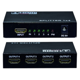 SPLITTER HDMI 1 IN - 4 OUT...