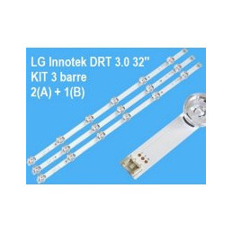 KIT 3 BARRE STRIP 6 LED TV...