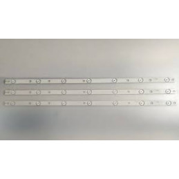 KIT 3 BARRE DA 7 LED 6V PER...